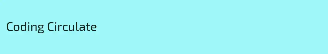 Coding Circulate